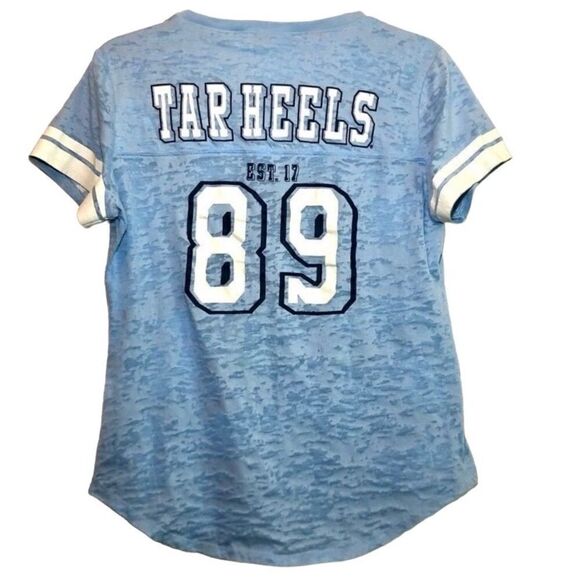 UNC Tarheels Short Sleeve Tee in Carolina Blue/White Women’s XL - Picture 2 of 5